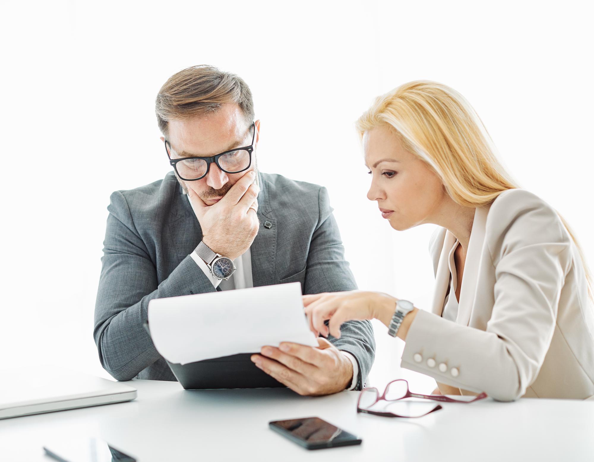Consultation meeting with client and advisor